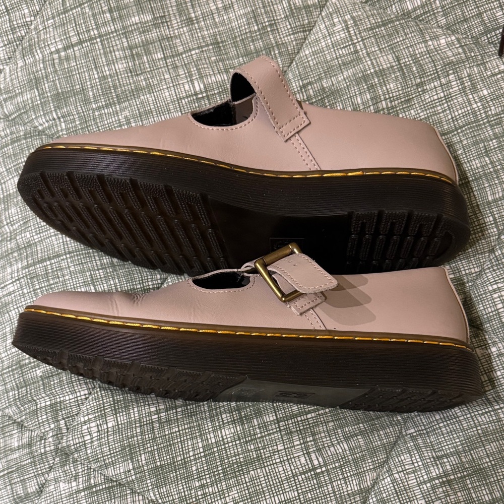 Dr. Martens ZavalaWomen's Beige Mary Jane Flats - Picture 4 of 8